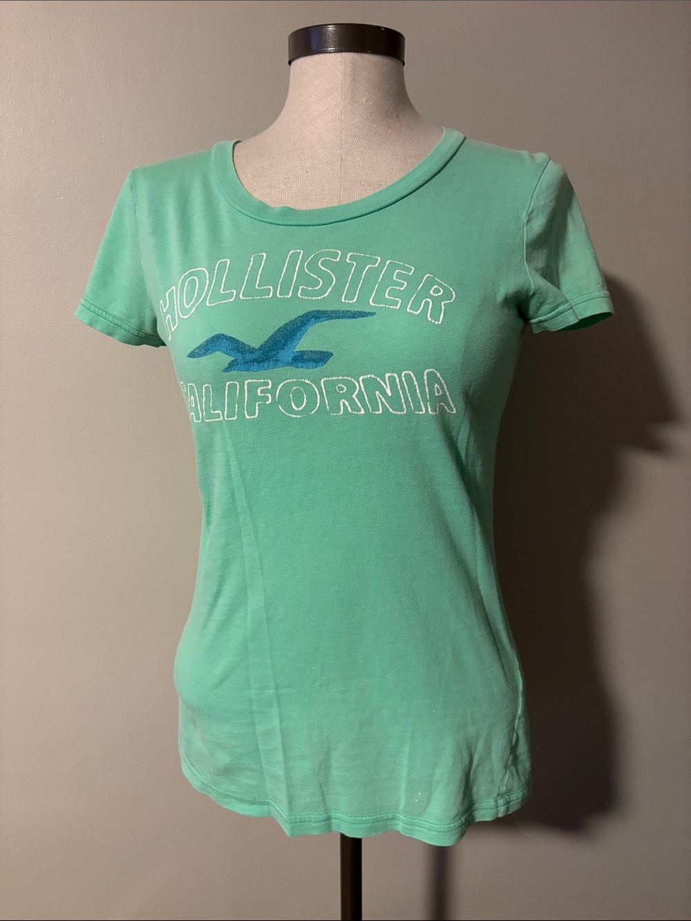 Hollister Mint Green Short-Sleeve Logo Tee